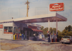 Gas Station with Corolla, Copyright 2010, Max Bechtle
